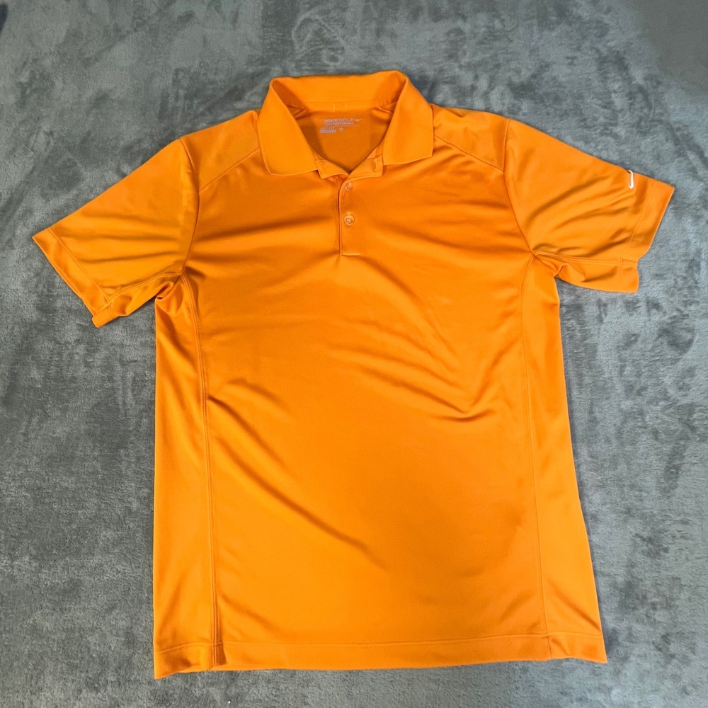 Nike Golf Polo Shirt Mens Size M Orange Tour Performance Dri-FIT 509167-873